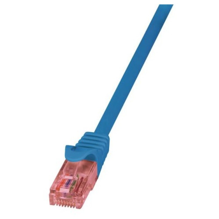 Logilink CAT6 U-FTP Patch Cable 10m blue, 205976, Hálózati kábelek
