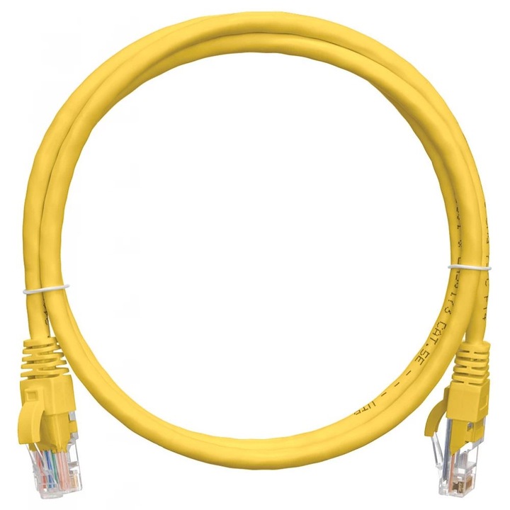NIKOMAX CAT6 U-UTP Patch Cable 3m Yellow, 217000, Hálózati kábelek