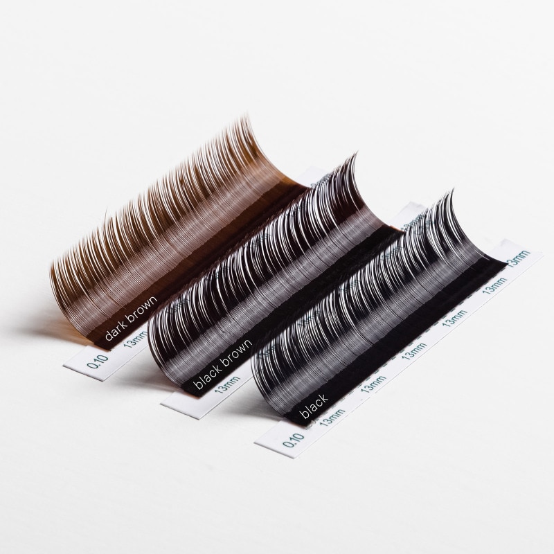 Set gene de gene sintetice Rarity, Dark Brown, 16 benzi, 0.07mm, 6-13mm ...