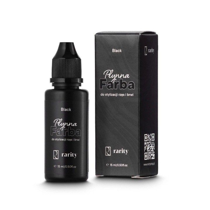 Vopsea pentru sprancene si gene, Rarity, 15 ml, negru