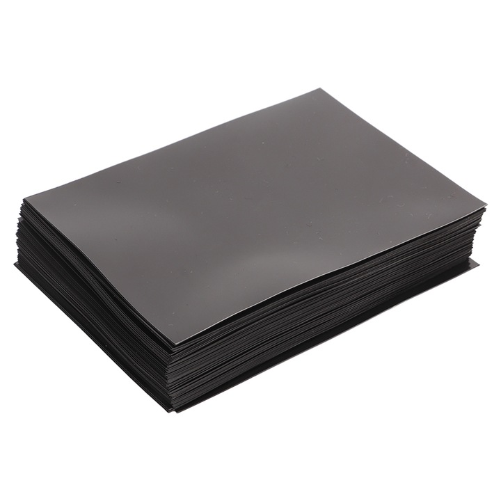 50 db átlátszó kártyatok Védőtokok standard kártyákhoz Merev kártyatokok a tökéletes keveréshez Fekete