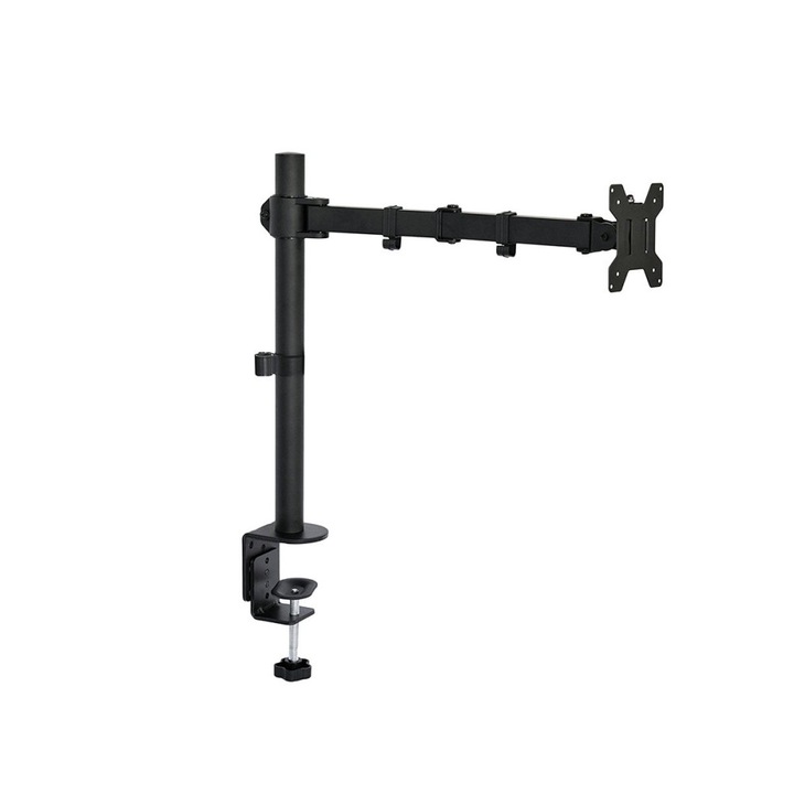 Gembird fekete állítható asztali tartó konzol 13"-27" - max. 8kg támasz
