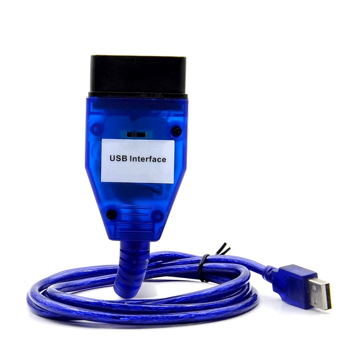 Interfata diagnoza pentru BMW Seria E si Mini Seria R, cu switch K+DCAN, albastru