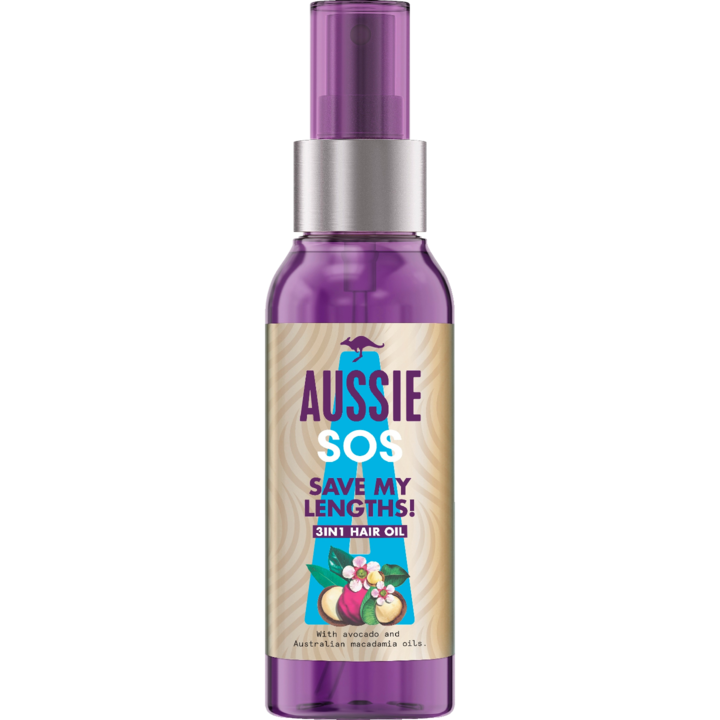 Ulei de par Aussie SOS, cu ulei de avocado si ulei de macadamia, 100 ml