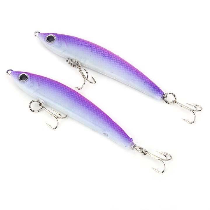 2 db horgászcsali készlet, Enforose, lila/rózsaszín