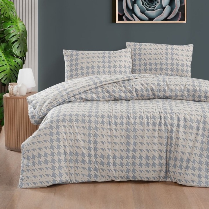 Двойно фланелено спално бельо, 240x260 см, 4 части, First Choice, Sadora Beige