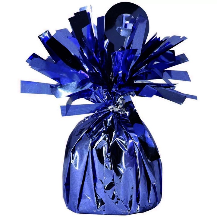 Greutate baloane in saculet metalizat, 170 gr., Albastru