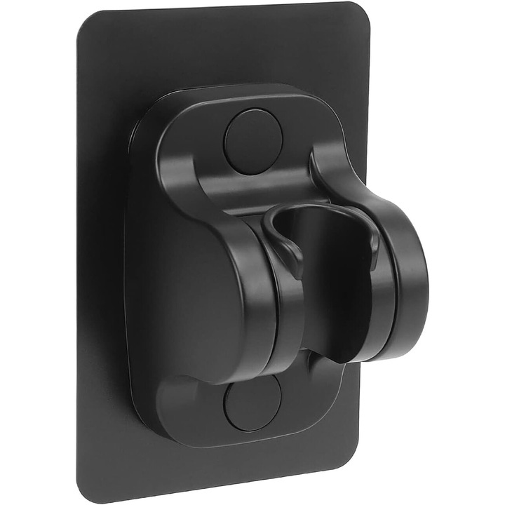 Suport pentru cap de dus negru, suport mare pe perete Suport de dus portabil rezistent la apa Suport de dus portabil Suport de dus reglabil pentru dus de baie (negru)