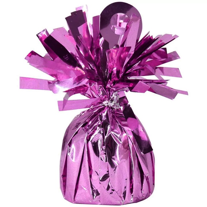 Greutate baloane in saculet metalizat, 170 gr., Roz