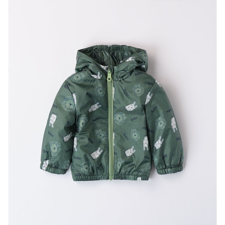 Jacheta cu imprimeu pentru bebe baiat, I Do, 4.8103, Verde