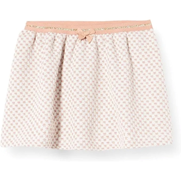 Пола United Colors of Benetton, 104 см, 3-4 години, кремава с бледо розови вложки