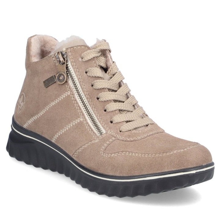 Rieker Cizme de damă Rieker, cu șireturi, fermoar, cu membrană hidrofugă 59041-64