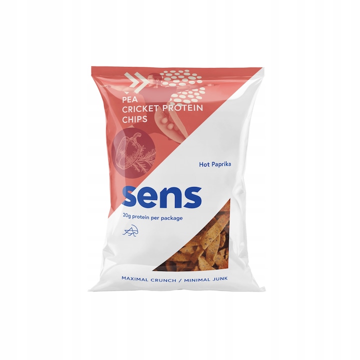 Chipsuri proteice SENS, Hot Chili, 80g, bogate in fibre, fara gluten