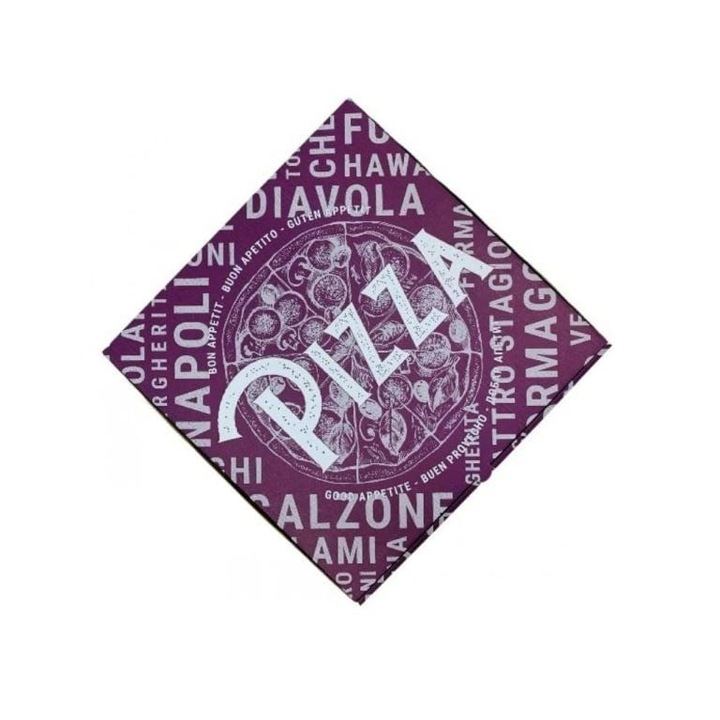 cutii pizza din carton violet, 100 buc, dimensiune 32x32