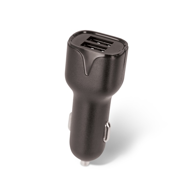 Maxlife Mxcc-01 autós töltő 2x usb 2.4a fekete + microusb kábel