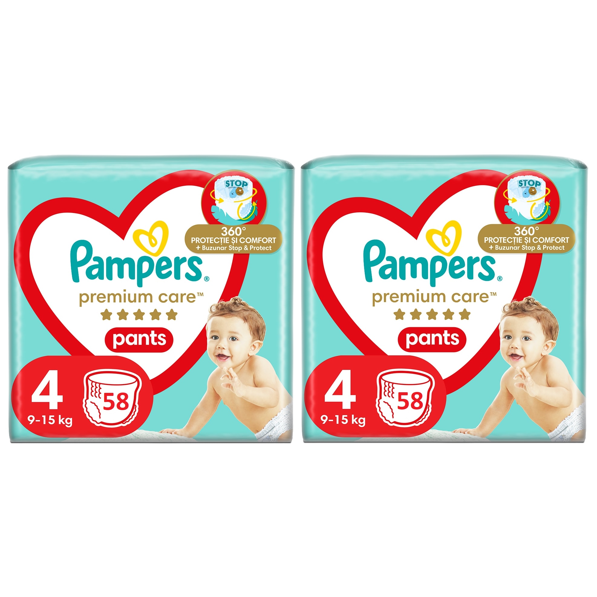 Scutece-chilotel Pampers Premium Care Pants Mega Box, marimea 4,