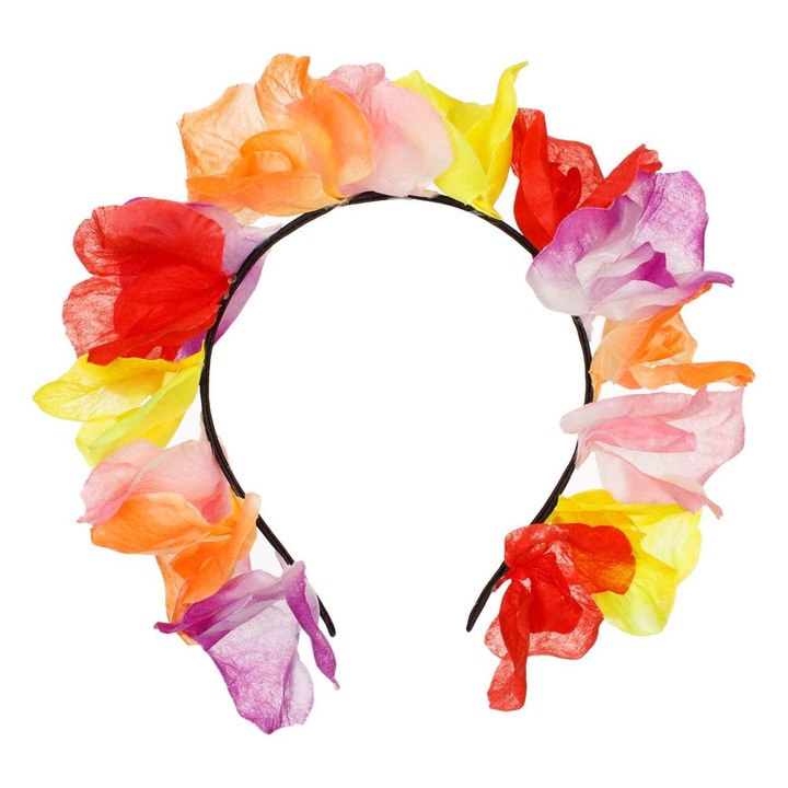 Bentita Deghizare Hawaii-ana cu Flori Multicolore