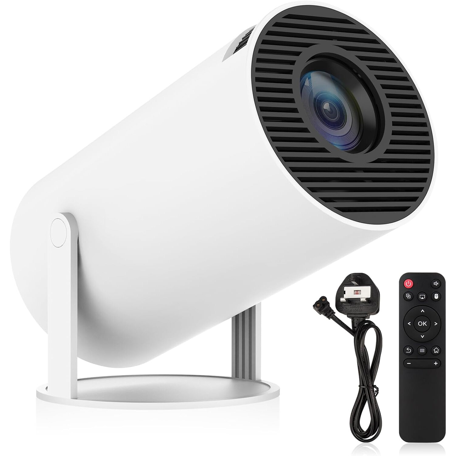 Jfyu Преносим смарт видео проектор, JFYU, 4K Ultra HD поддръжка, 1280x720p ...