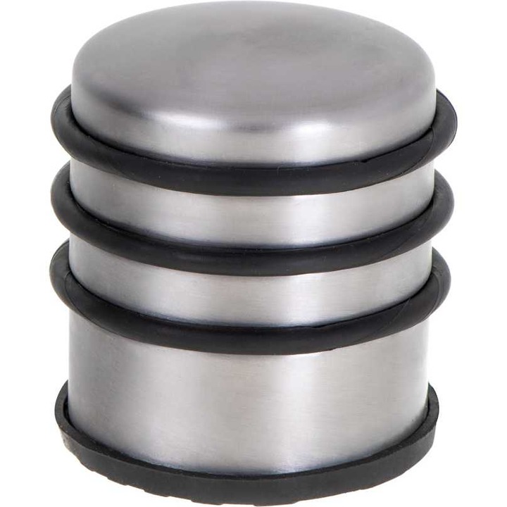 Стопер за врата Ikonka, Мобилен, 8.5x7x7.5 см, 1 кг, Сив