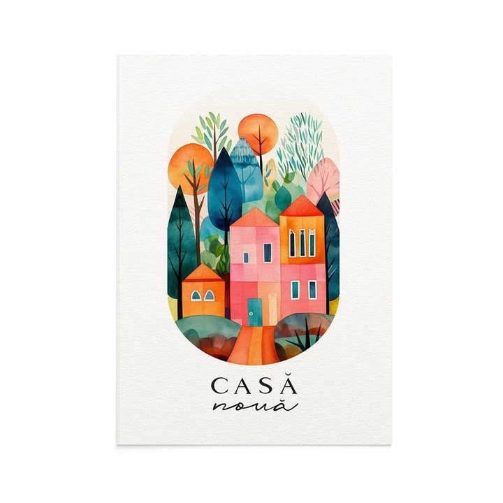 Felicitare casa noua Happy Street, Zizula Cards, 105 X 150 mm