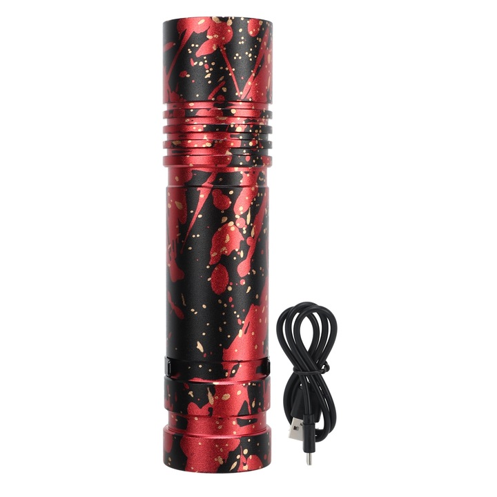 Преносим фенер, longziming, 800 LM, презареждащ се, черен, малък размер