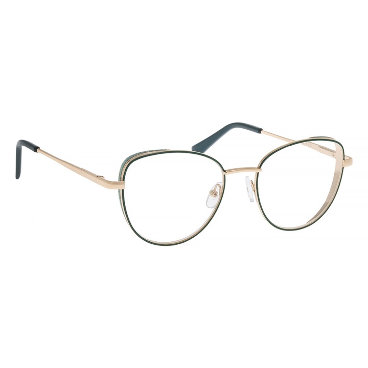 Ochelari de citit Brilo 040B+1.00, Auriu, Verde