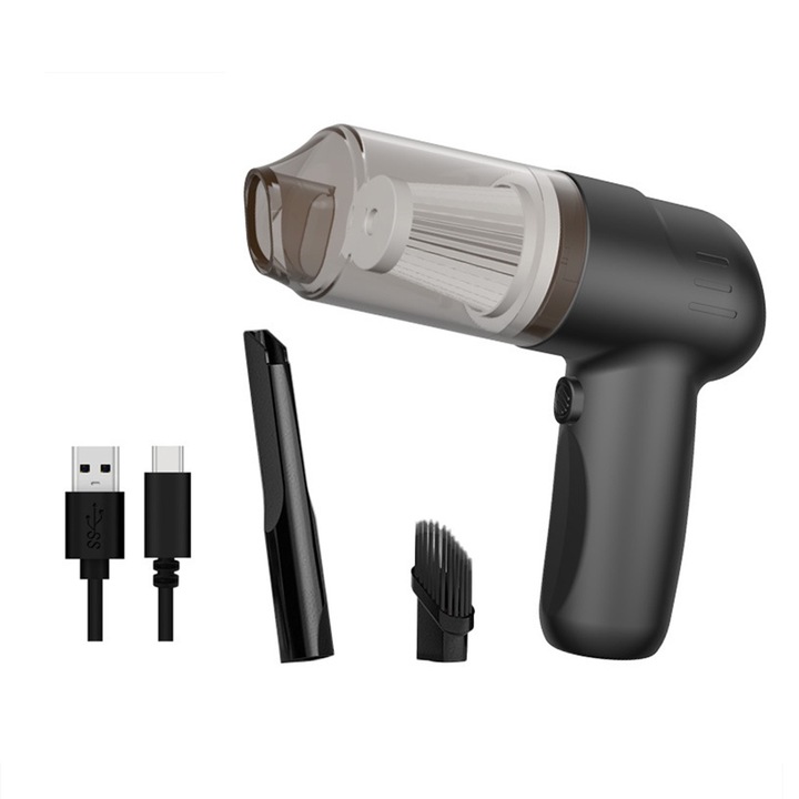 OEM Vezeték nélküli kézi porszívó, FL-8803, USB-C töltés, 12000 pa, 100 W, fekete