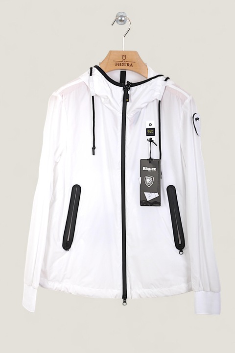 Geaca Blauer Dama Impermeabila cu Gluga Alba marimea XS