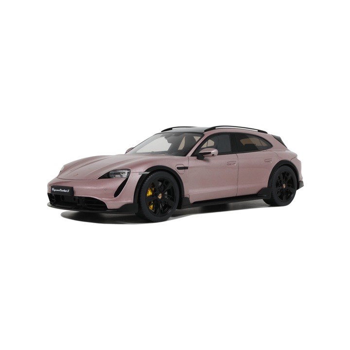 Modell autó Porsche Taycan Turbo S Cross Turismo Pink 2022 1:18 Gt Spirit (GT440)