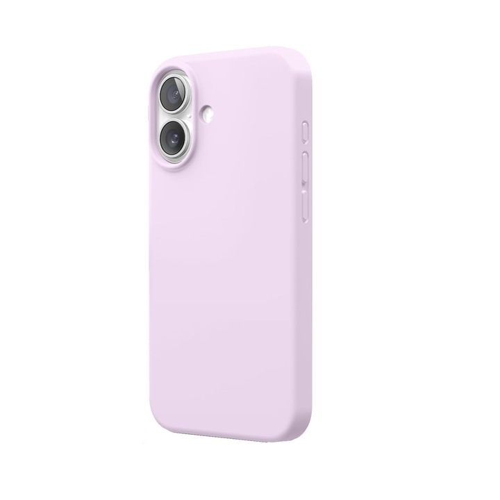 Husa protectie compatibila cu iPhone 16, ultra slim, silicon Mov, interior din microfibra, PlanetPhone