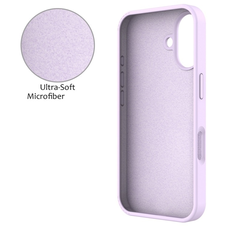 Husa protectie compatibila cu iPhone 17, ultra slim, silicon Mov, interior din microfibra, PlanetPhone