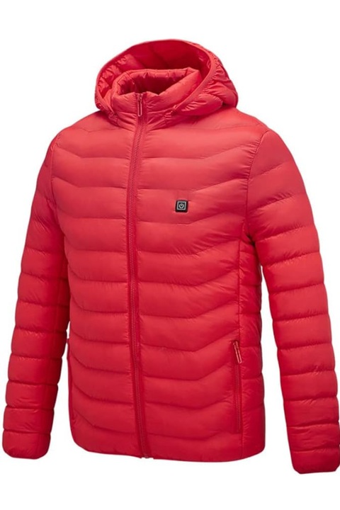 Geaca termica cu incalzire electrica in 9 zone, rosu