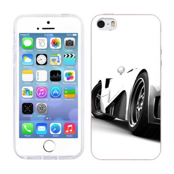 Tok kompatibilis az Apple iPhone 5S készülékkel, kompatibilis az Apple iPhone 5 szilikongél Tpu sportkocsi modellel