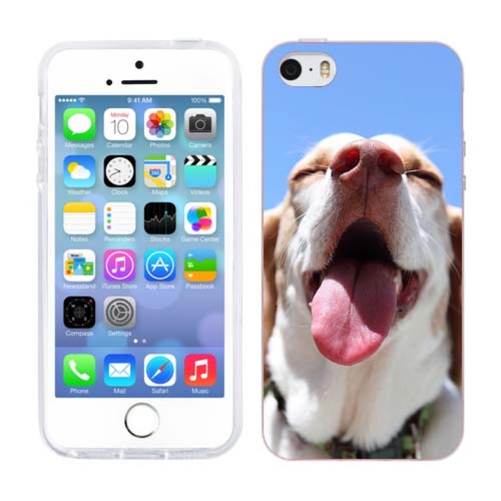 Tok kompatibilis az Apple iPhone 5S készülékkel, kompatibilis az Apple iPhone 5 szilikongél Tpu modellel Funny Dog