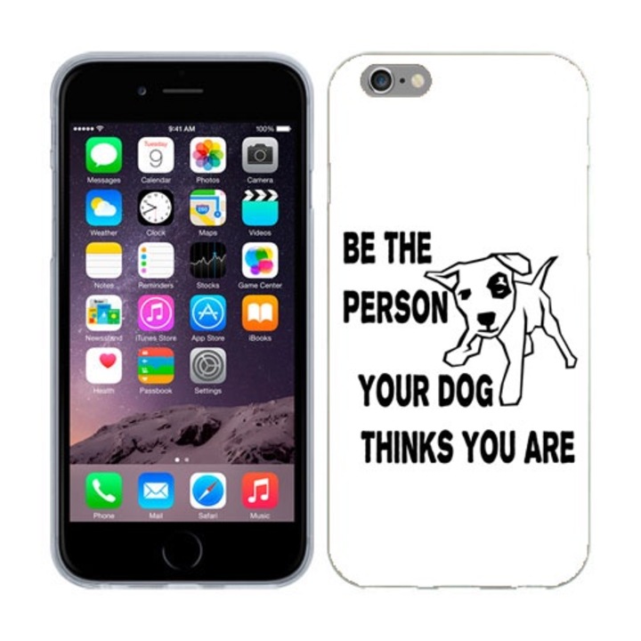 Husa compatibila cu Apple iPhone 6 compatibila cu Apple iPhone 6S Silicon Gel Tpu Model Be Good B&W