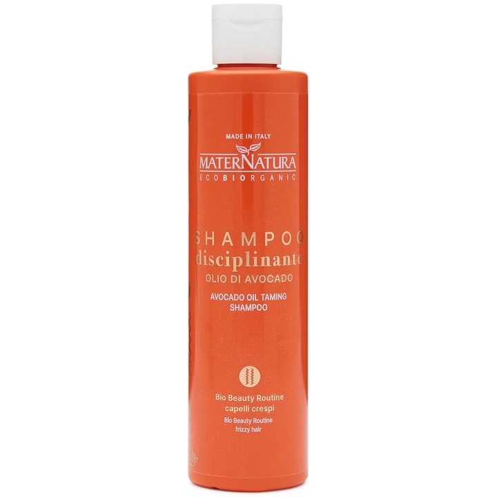 Sampon pentru par cret 250ml anti-frizz cu extract de avocado, Maternatura