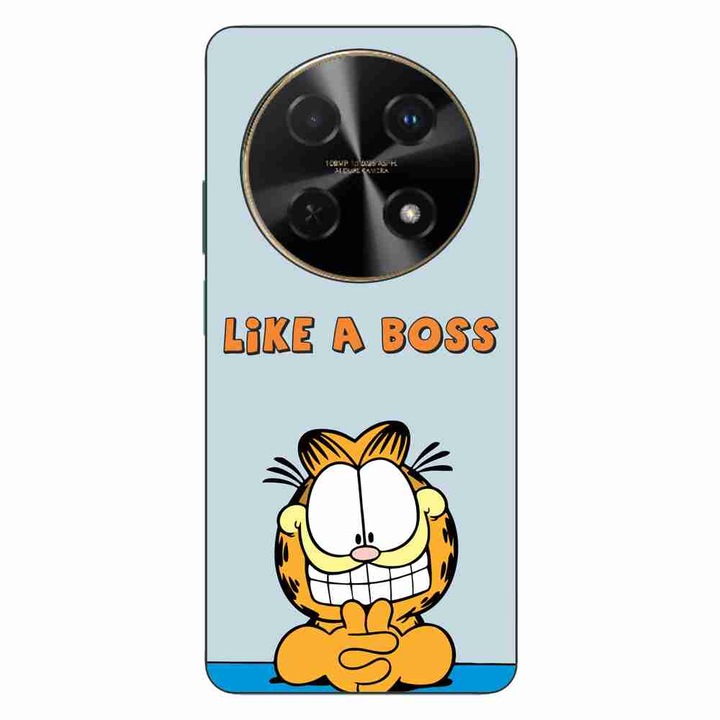 Кейс, съвместим с модел Huawei Nova 12i Silicon Gel Tpu Garfield Like A Boss