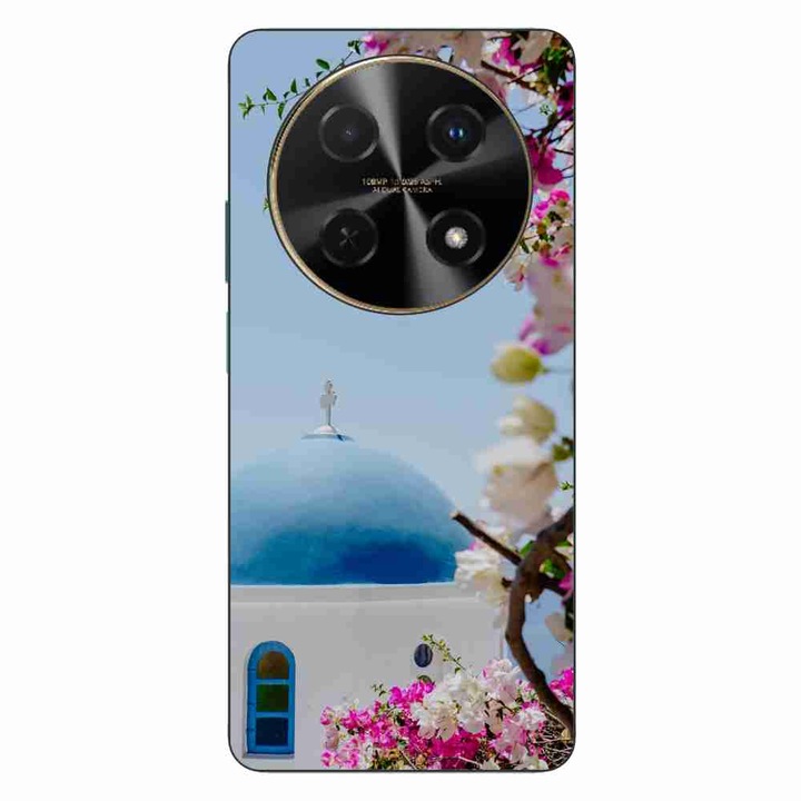 Кейс съвместим с Huawei Nova 12i Silicon Gel Tpu Модел Гърция Санторини