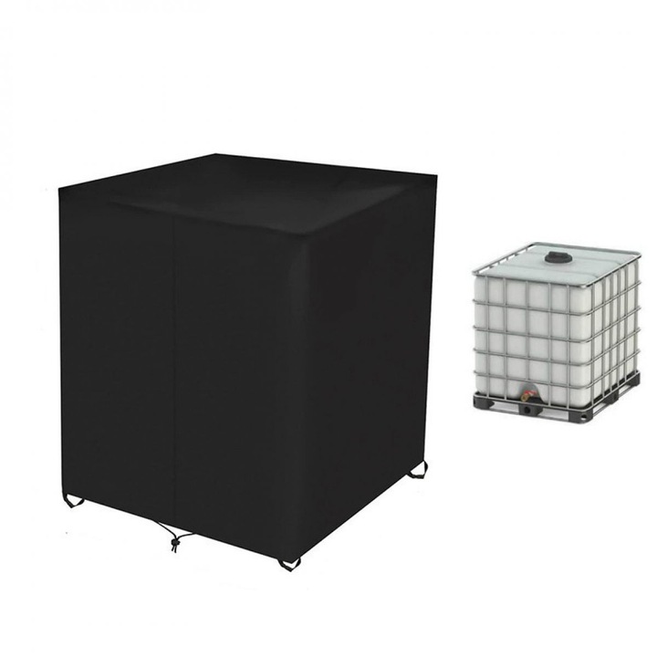 Husa protectie pentru butoaie, AMRINUGL, 120x100x116cm, impermeabil, protectie UV, negru