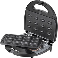 Aparat de facut nuci Heinner Dessert Supreme HNM-750BKS, 750W, capacitate 12 bucati, placi detasabile cu învelis neaderent, indicator luminos, manere termoizolate, Negru