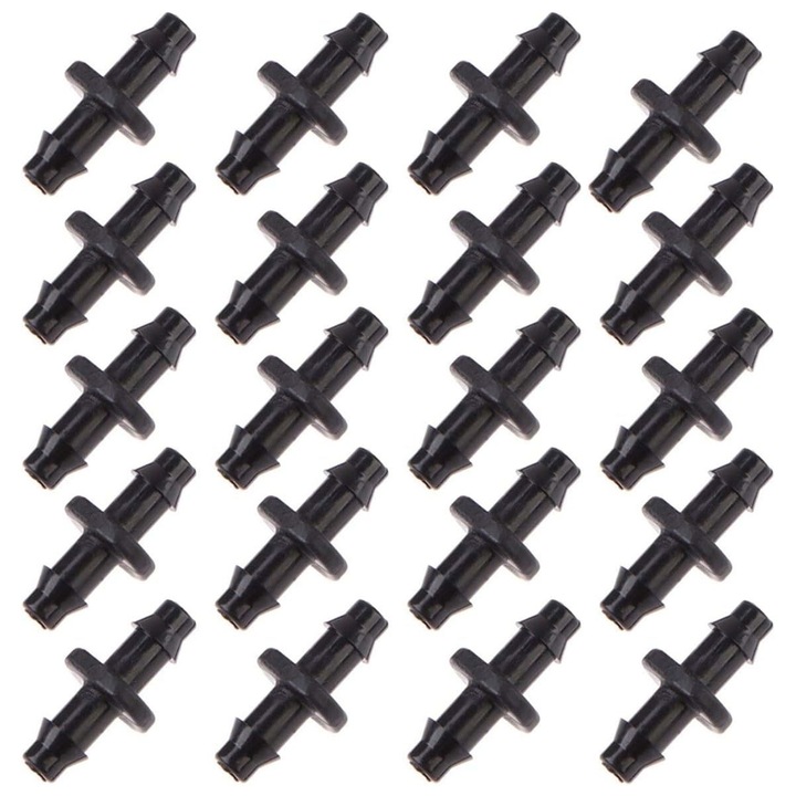 Kit de irigare pentru tomate, AMRINUGL, 100 bucati, plastic, negru, 6mm