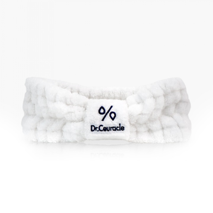 Bentita cosmetica pentru machiaj, marime standard, alba, Face Wash Headband, Dr. Ceuracle