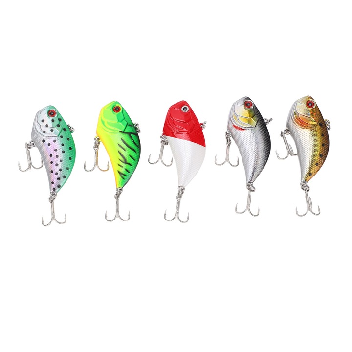 5 darab műcsali készlet, Enforose, 14g, Rezgő, Műanyag