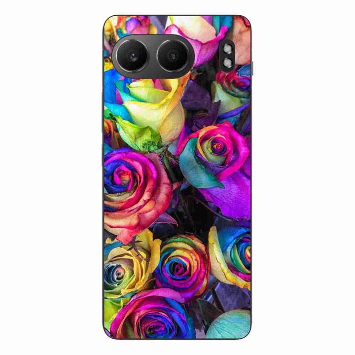 A tok kompatibilis a OnePlus Nord 4 Silicon Gel Tpu Model Colorful Roses termékkel