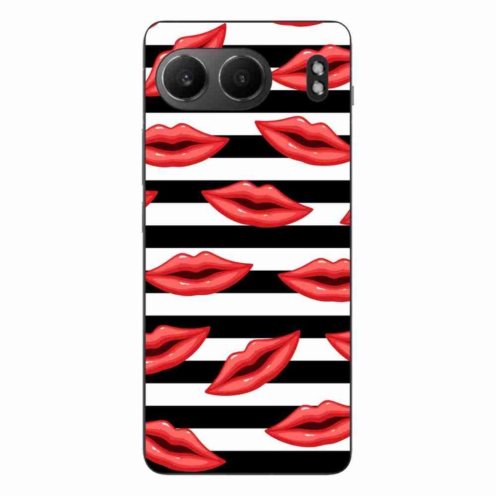 Калъф, съвместим с модел OnePlus Nord 4 Silicon Gel Tpu Striped Kisses