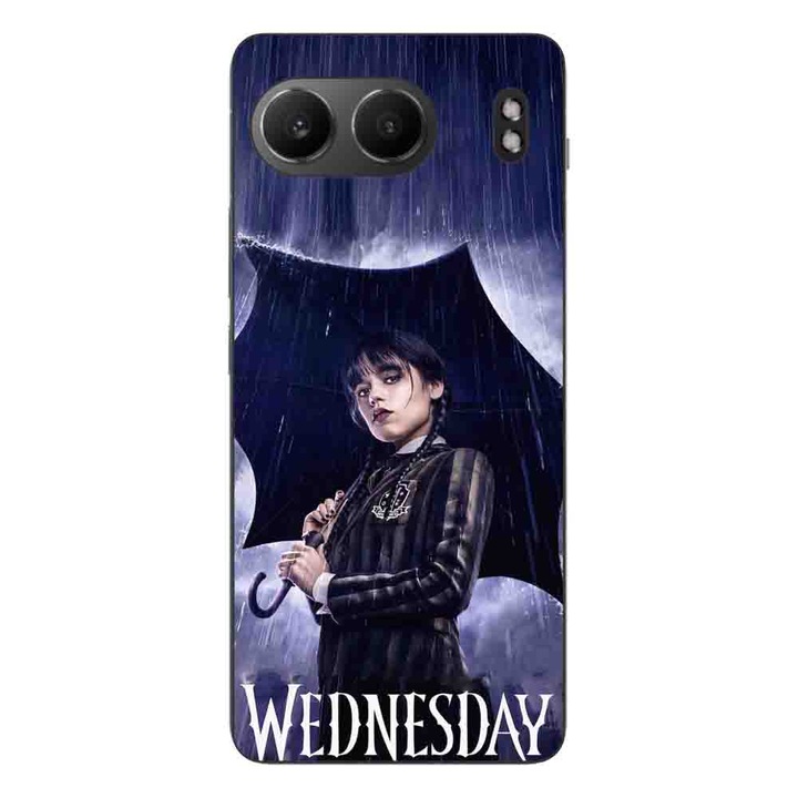 A fedél kompatibilis a OnePlus Nord 4 Silicon Gel Tpu Model Wednesday esernyővel