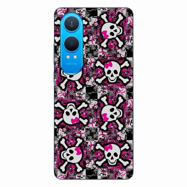 Капак, съвместим с OnePlus Nord CE4 Lite Silicone Gel Tpu Pop Art Skeleton Model