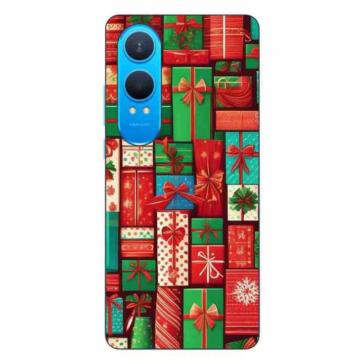 Tok kompatibilis a OnePlus Nord CE4 Lite Silicon Gel Tpu Model Xmas Gifts Pattern mintával