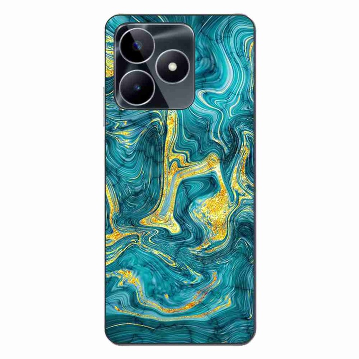 Husa compatibila cu Realme C53 Silicon Gel Tpu Model Abstract Gemstone Glow