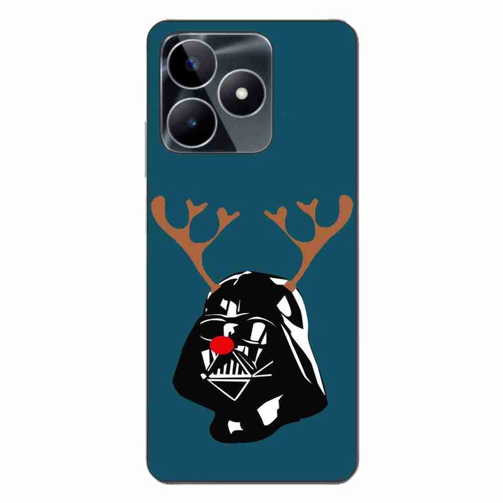 Покритие, съвместимо с Realme C53 Silicone Gel Tpu Christmas Model Darth Vader Ren